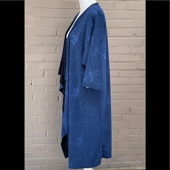 Lu La Roe NWT Shirley Blue Kimono Duster L - Picture 9 of 14